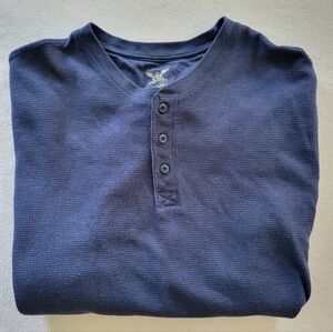 Faded Glory Navy Shirt, 3XL, Thermal Type Material Preowned, Good Condition
